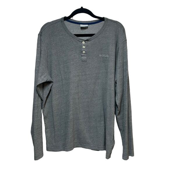 Columbia Men’s Thistletown Park Henley Gray‎ Size Large - Picture 1 of 10